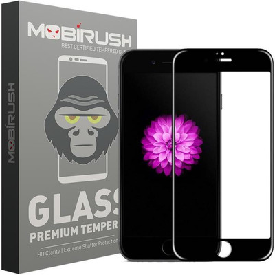 MOBIRUSH Edge To Edge Tempered Glass for Apple iPhone 6, Apple iPhone 6S(Pack of 1)
