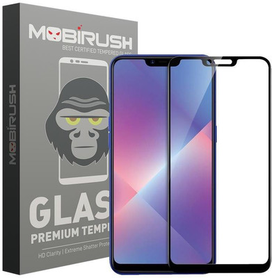 MOBIRUSH Edge To Edge Tempered Glass for Oppo R15/A3(Pack of 1)
