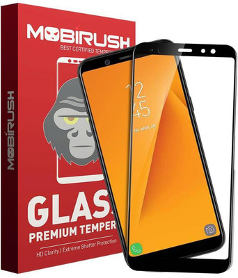 MOBIRUSH Edge To Edge Tempered Glass for Samsung Galaxy A6 2018(Pack of 1)