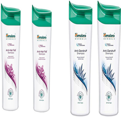 Himalaya anti hair fall shampoo and anti dandruff shampoo 200 ml (200*4) pack of 4(800 ml)