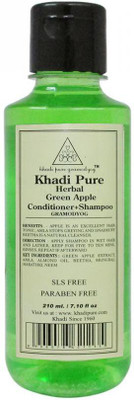 

Khadi Pure Herbal Green Apple Shampoo + Conditioner SLS-Paraben Free - 210ml(210 ml)