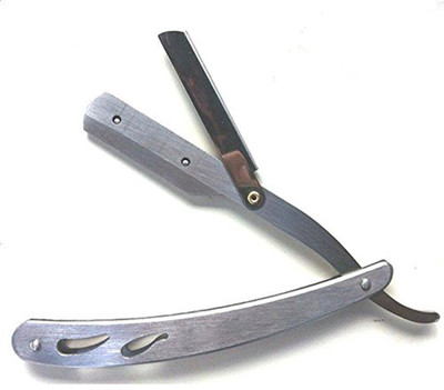 

Osking (Made In Dubai) Stainless Steel Straight Edge Barber Blade Shaving Razor For Men, Razor Knife