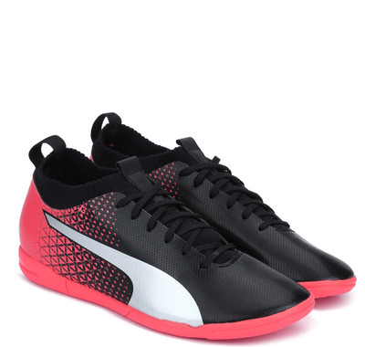 

Puma evoKNIT FTB IT Football Shoes For Men(Multicolor, Puma black-puma silver-red blast