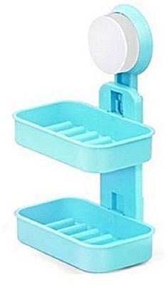 

Everyday shop Double Layer Soap Box(Blue)