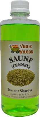 

Veg E Wagon Sounf (fennel) Instant Sharbat (Syrup) 500 Ml Sounf, Fennel Seeds(500 ml, Pack of 1)