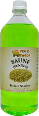 

Veg E Wagon Sounf (fennel) Instant Sharbat (Syrup) 1 Ltr Sounf, Fennel Seeds(1 L, Pack of 1)