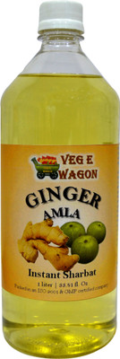 

Veg E Wagon Ginger Amla Instant Sharbat (Syrup) 1 Ltr Ginger, Amla, Sweet(1 L, Pack of 1)