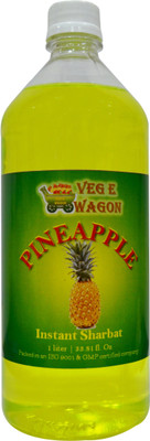 

Veg E Wagon Pineapple Instant Sharbat (Syrup) 1 Ltr Pineapple(1 L, Pack of 1)