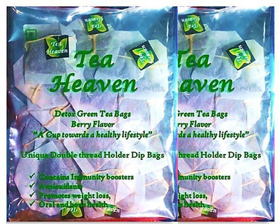 

Tea Heaven TH-G004 Berry Green Tea Bags(50 Bags, Pouch)