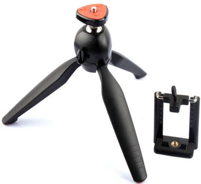 

WEBSTER YT-228 7" Mini Tripod With 360° Rotating Ball Head With Mobile Clip For All Android & Smartphones Tripod(Black, Supports Up to 1000 g)