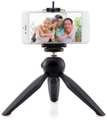 

WEBSTER YT-228 Mini Mobile Tripod Mount selfie stick Easy carry Tripod with 360° Rotating Ball Head and Mobile Holder for All Smartphones and Digital Camera Tripod(Black, Supports Up to 1000 g)
