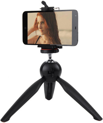 

WEBSTER YT-228 Mobile Stand Tripod selfie stick Mini Tripod with 360° Rotating Ball Head and Mobile Holder Mount for All Smartphones and SLR/Digital Camera Tripod(Black, Supports Up to 1000 g)