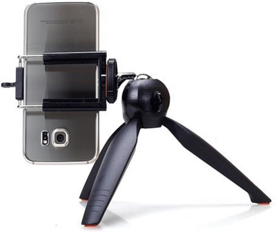 WEBSTER YT-228 Mini Mobile Tripod Mount selfie stick Easy carry Handy Tripod with 360° Rotating Ball Head and Mobile Holder for All Smartphones and Digital Camera Tripod(Black, Supports Up to 1000 g)