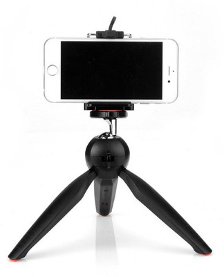 

WEBSTER YT-228 Mobile Stand Tripod Mount selfie stick Mini Tripod with 360° Rotating Ball Head and Mobile Holder for All Smartphones and SLR/Digital Camera Tripod(Black, Supports Up to 1000 g)