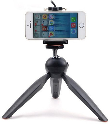 

WEBSTER YT-228 Mobile Stand Tripod selfie stick Mini Tripod Mount with 360° Rotating Ball Head and Mobile Holder for All Smartphones and SLR/Digital Camera Tripod(Black, Supports Up to 1000 g)