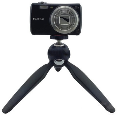 

WEBSTER YT-228 Mini Mobile Tripod Mount selfie stick Easy carry Handy Tripod with 360° Rotating Ball Head and Mobile Holder for All Smartphones and SLR/Digital Camera Tripod(Black, Supports Up to 1000 g)