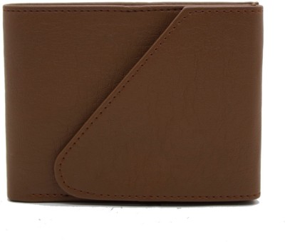 delma Men Brown Artificial Leather Wallet(6 Card Slots)