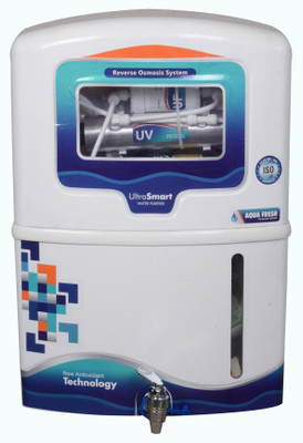 

Aqua Fresh NOVA green WATER PURIFIER RO+UV+UF+TDS+MINERAL 12L 12 L RO + UV + UF + TDS Water Purifier(White, Green), Green;white
