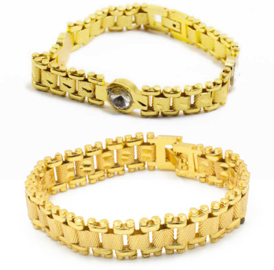 Gold Era Brass Gold-plated Bracelet(Pack of 2)