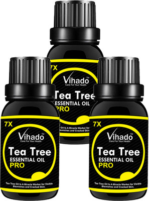 

VIHADO Tea Tree essential oil 7x Pro with Dropper (30 ml) (Pack of 3)(30 ml)