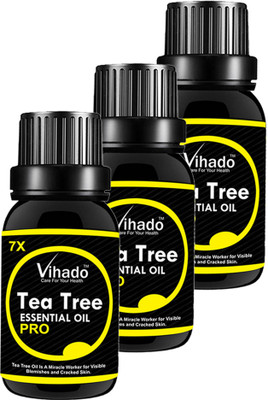 

VIHADO 100% pure and natural Tea Tree Oil (10 ml) (pack of 3)(10 ml)