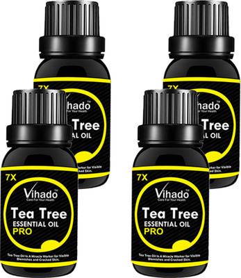 

VIHADO Pure Tea Tree Essential Oil 7x pro (20 ml) (Pack of 4)(20 ml)