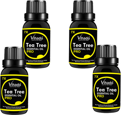

VIHADO Tea Tree essential oil 7x Pro with Dropper (15 ml) (Pack of 4)(15 ml)
