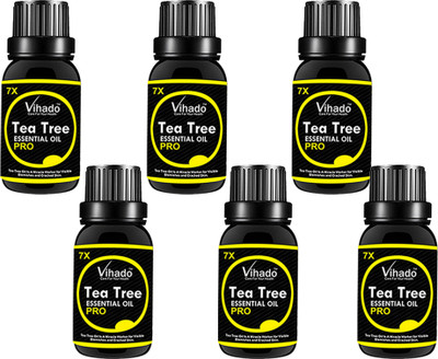 

VIHADO Tea Tree Essential Oil 7x pro for Skin, Hair and Acne care (30 ml) (Pack of 6)(30 ml)