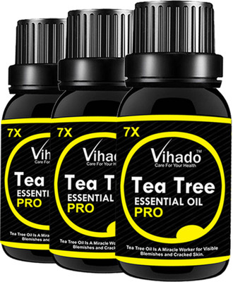 

VIHADO Tea Tree Oil Multipurpose Essential Oils Travel Pack (For Hair & Skin) (20 ml) (pack of 3)(20 ml)
