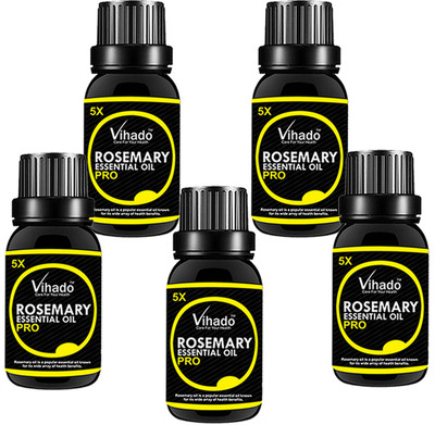 

VIHADO 100% Pure Rosemary Essential oil 5x Fast - (25 ml) (Pack of 5)(25 ml)