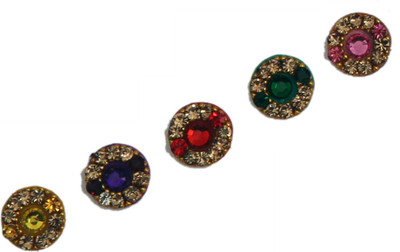 

Sunaina NEW LOVE COLLECTION ROUND FOREHEAD Multicolor Bindis(FANCY BINDI)