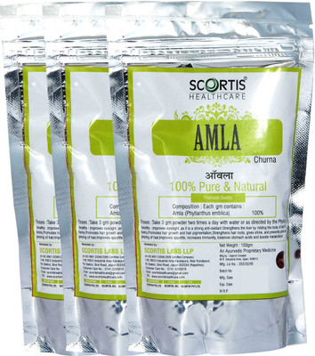

SCORTIS Indian Gooseberry Powder ( Amla Powder for Hair and Skin ) (Pack of 3- 100 g)(300 g)