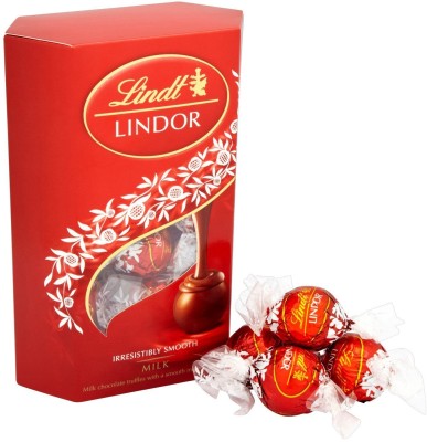 LINDT Exotic Milk Truffles Chocolate Gift Box - 200 Grams Pack Truffles(197 g)