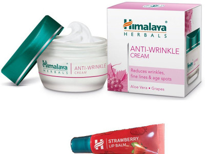 

Himalaya ANTI WRINKLE CREAM, STRAWBERRY LIP BALM(Set of 2)