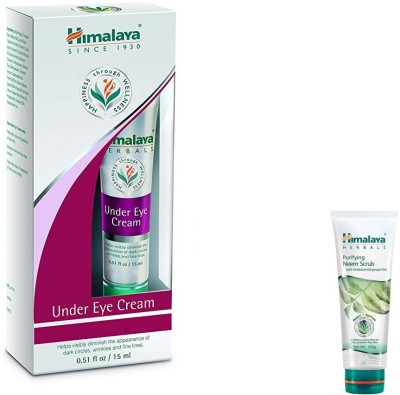 

Himalaya under eye cream, neem face scrub(Set of 2)