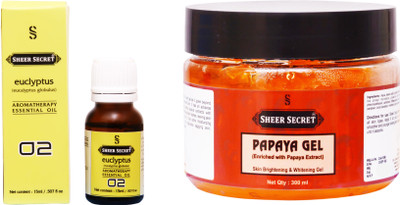 

Sheer Secret Papaya Gel 300ml and Euclyptus Essential Oil 15ml(Set of 2)