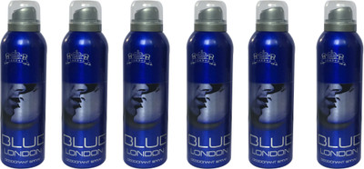 

LONDON BLUE ( PACK OF 6) Deodorant Spray - For Men & Women(200 ml, Pack of 6)
