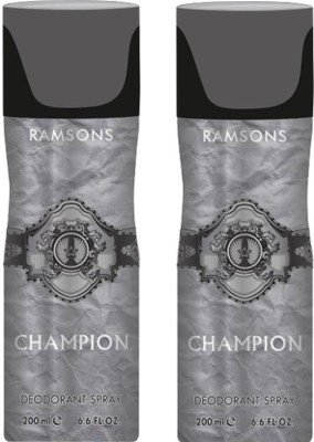 

ramsons CHAMPION Body Spray - For Men & Women(400 ml, Pack of 2)