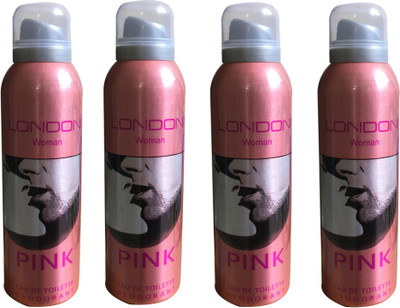 

LONDON PINK ( PACK OF 4) Deodorant Spray - For Women(200 ml, Pack of 4)