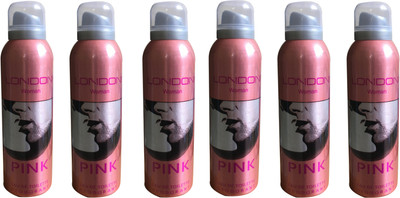 

LONDON PINK ( PACK OF 6) Deodorant Spray - For Women(200 ml, Pack of 6)