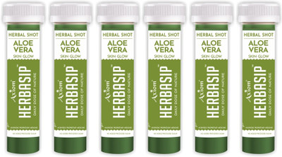 

Herbasip Aloevera Juice Shots50ml (Pack of 6 Shots) 300 ml(Pack of 6)