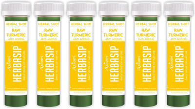 

Herbasip Raw Turmeric Juice Shots 50ml (Pack of 6 Shots) 300 ml(Pack of 6)
