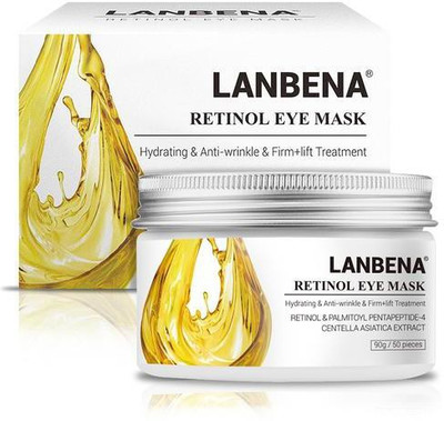 

LANBENA Retinol Eye Mask (PALMITOYL PENTAPEPTIDE-4 + CENTELLA ASIATICA EXTRACT) - Hydrating, Anti-Wrinkle & Firm + Lift Treatment(90 g)