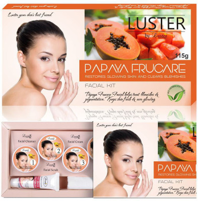 

Luster Papaya Frucare Facial Kit For Glowing Skin (New Pack) 115 g
