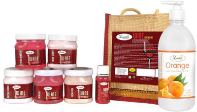 

Luster Wine Facial Kit - Eco Pack 2600 ml(Set of 7)