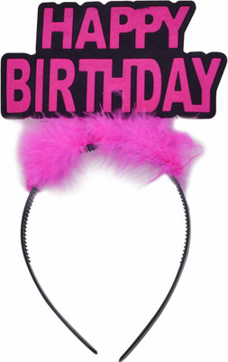 

WAMA RETAILS Happy Birthday Crown Hair Band for Girls (Pack of 1). Make Your Birthday Special Hair Band(Multicolor)
