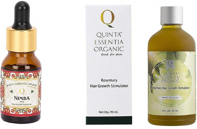 

QUINTA ESSENTIA ORGANIC Combo Nimba Neem Hair Growth Concentrate, 15 ml With Rosemary Hair Growth Stimulator(90 ml)