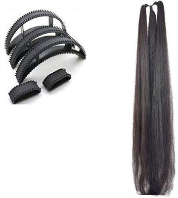 

S R Enterprises hair stylish prandi and bumpits [pack of 6pcs] 6 hair hold Hair Volumizer synthetic prandi and plastic bumpits(1 g)