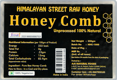 

himalayan street raw honey HONEY COMB 100% Natural & Unprocessed(250 g)