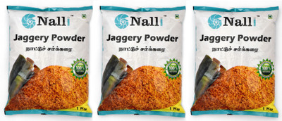 

NALLI Jaggery Powder / Nattu Sakkarai / 100% Organic Sugar Cane Jaggery(3 kg, Pack of 3)